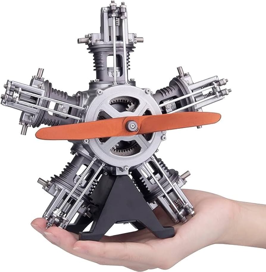 Amazon | TECHING 星型エンジン模型 FA-5C 立体パズル 組み立て キット