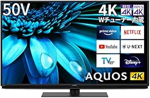 Amazon.co.jp: Sharp 50V 4K LCD TV AQUOS 4T-C50EL1 Google TV Dolby