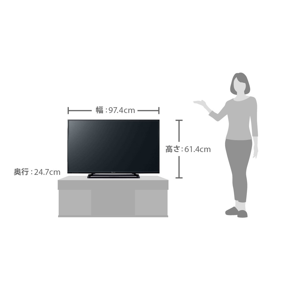 Amazon | パナソニック 43V型 液晶テレビ ビエラ TH-43D300 フル