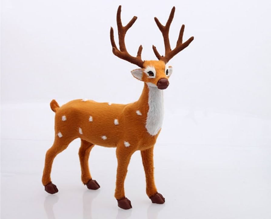 Amazon.co.jp: クリスマス トナカイ 鹿 置物 飾り物 かわいい 撮影