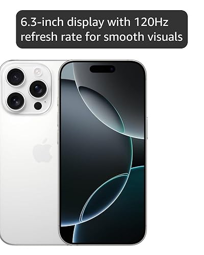 Amazon.com: Apple iPhone 16 Pro, US Version, 128GB, White Titanium