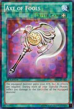 Amazon.com: YU-GI-OH! - Axe of Fools (BP02-EN161) - Battle Pack 2