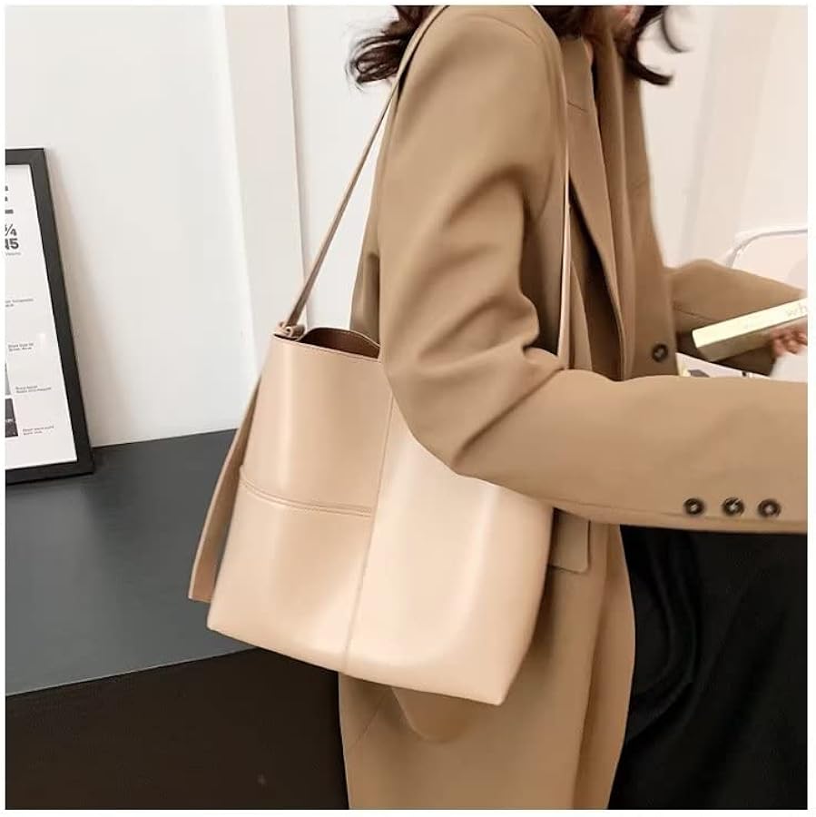 Amazon.com: Mudono Shoulder Bag for Women Minimalist Bucket Bag