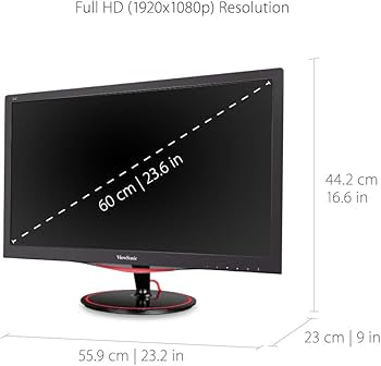 Amazon.com: ViewSonic VX2458-MHD 24 Inch 1080p 1ms 144Hz Gaming