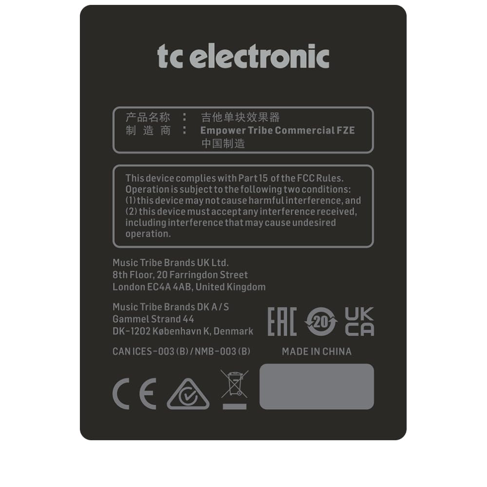 Amazon | TC Electronic デジタルテープエコーエミュレーションペダル