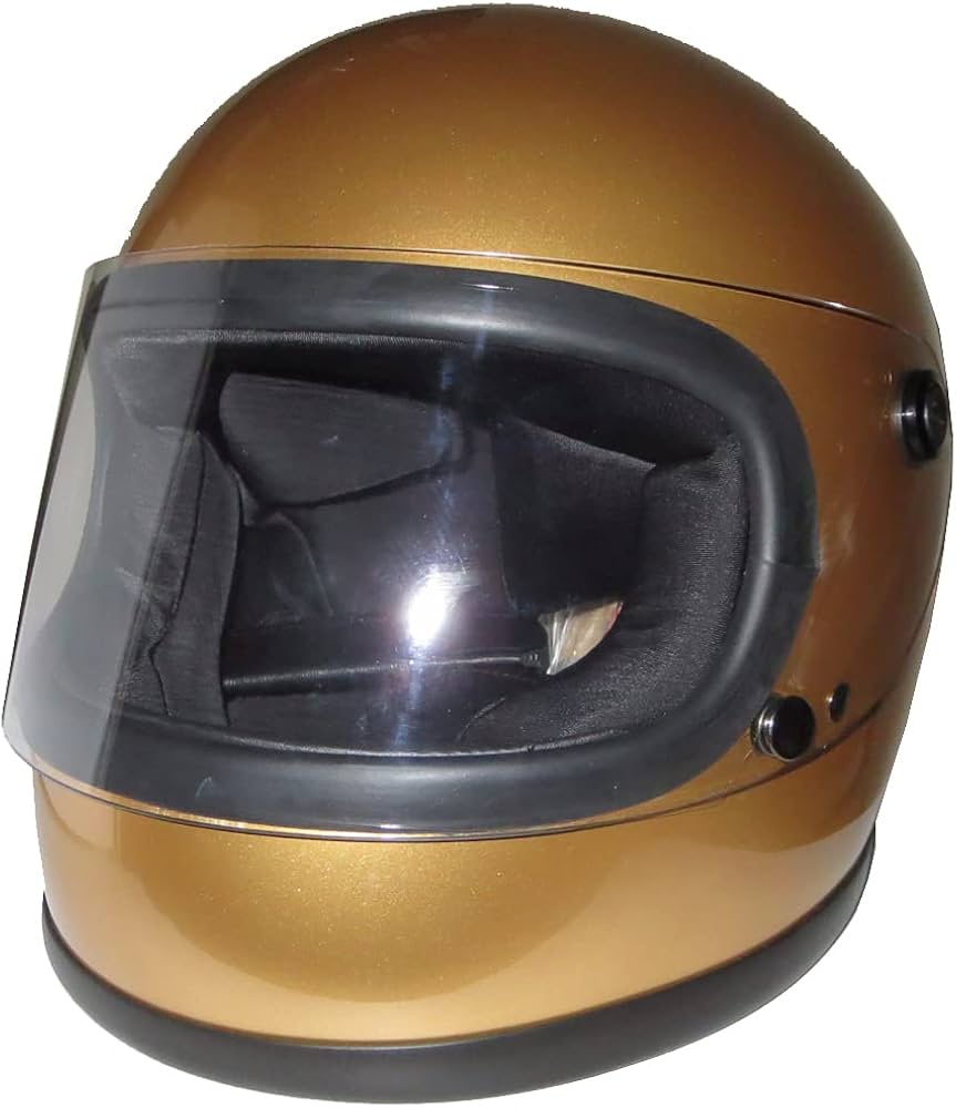 Amazon.co.jp: ZK-540 フルフェイスヘルメット（ゴールド）はずせる