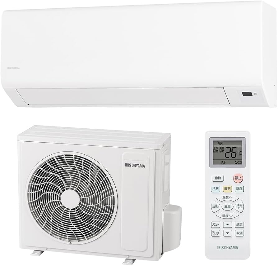 204 IRISOHYAMA 2018年製エアコン 6～8畳用 整備済み