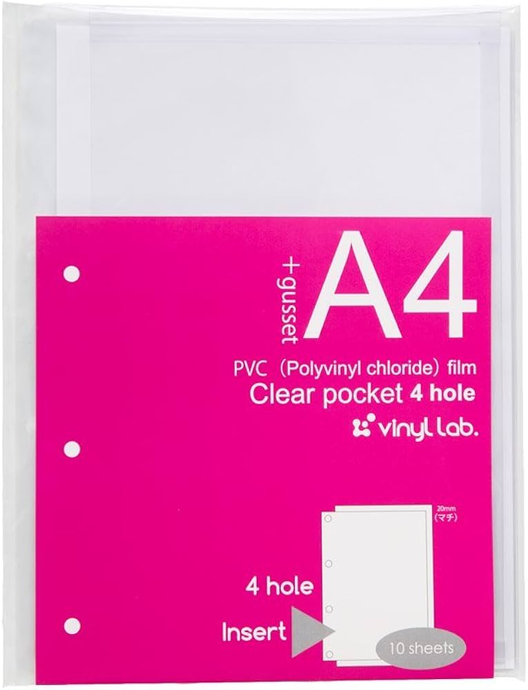 Amazon | vinyl lab.（ビニル・ラボ） リフィル A4クリアーポケット
