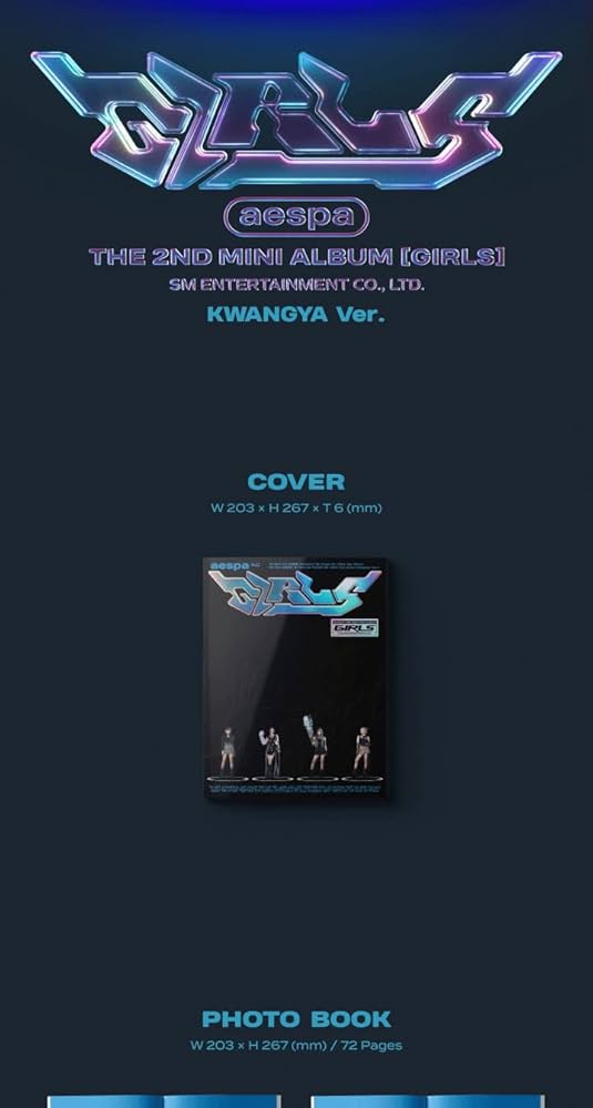 aespa Girls 2nd Mini Album KWANGYA Version CD+1p Folding Poster On