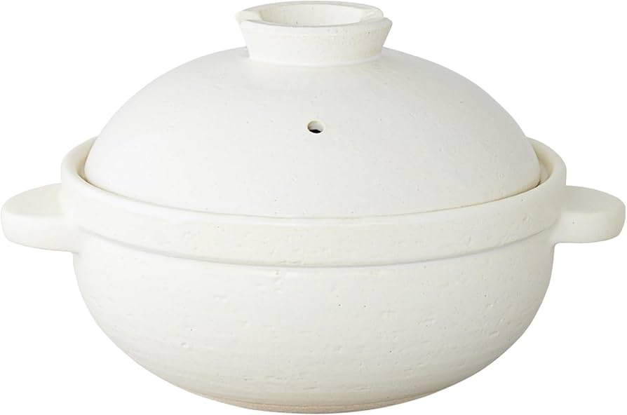 Amazon｜かまどさんプレミアム 二合炊き 白 土鍋 長谷園 かまどさん