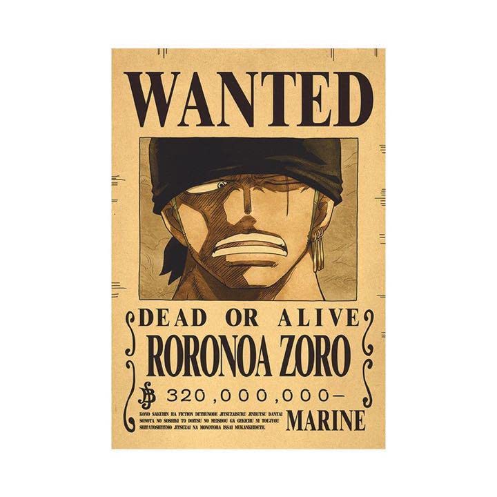 Amazon.co.jp: ワンピース RORONOA ZOROロロノアゾロ 手配書 ポスター