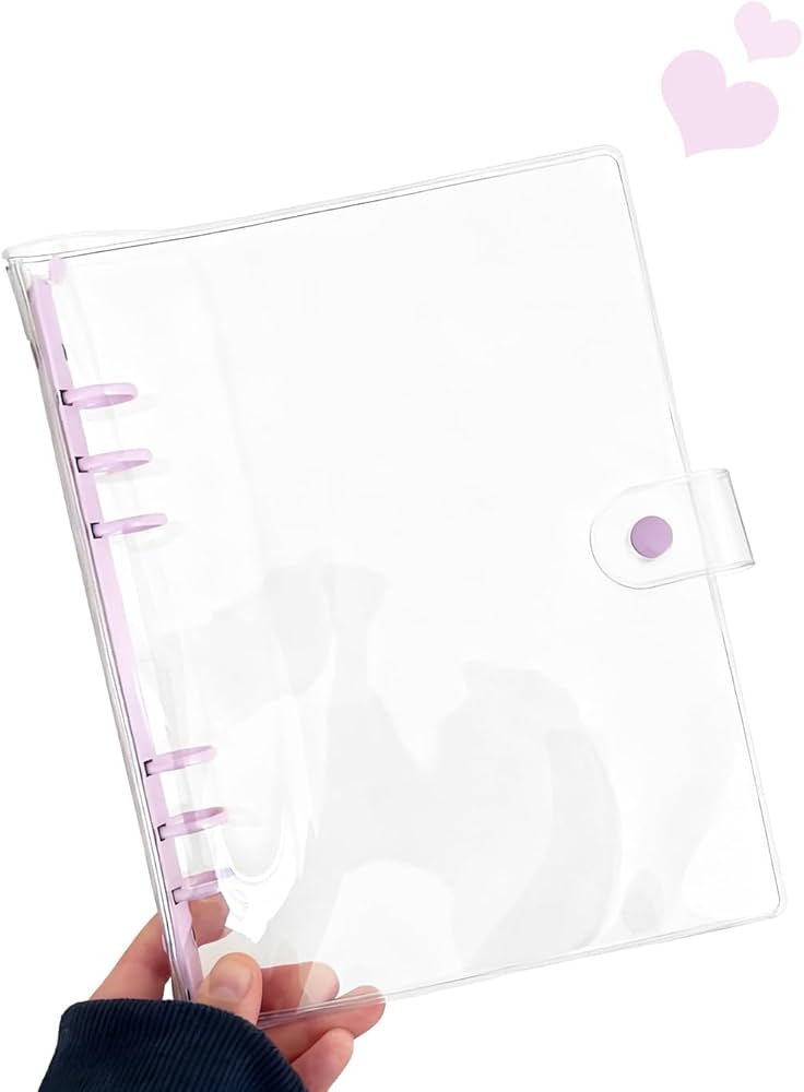 Amazon | シール帳 透明 A5女の子 シール帳 バインダー 女の子 4分割