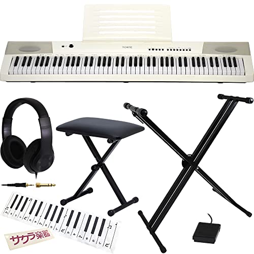 Amazon | TORTE トルテ デジタルピアノ(電子ピアノ) 88鍵 TDP-88/WH