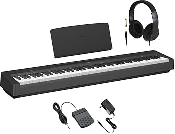 Amazon | YAMAHA P-145B ブラック 電子ピアノ 88鍵盤 ヘッドホンセット