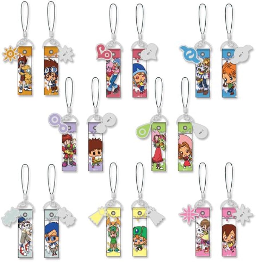 Amazon.co.jp: デジモンアドベンチャー トレーディング紋章ストラップ