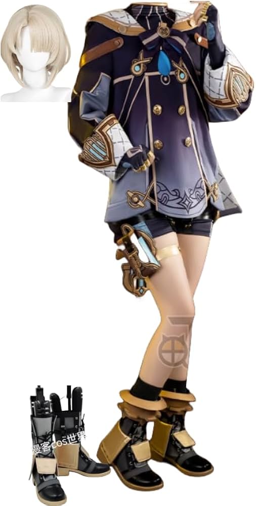 Amazon.co.jp: 【AGOS】ウィッグ、靴付き原神 Genshin Impact Freminet