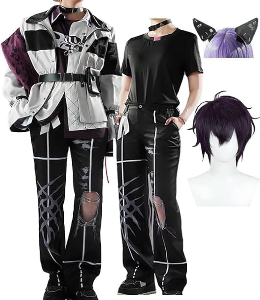 Amazon.co.jp: [きせき]佐伯イッテツコスプレ 衣装 髪飾り付き Vtuber