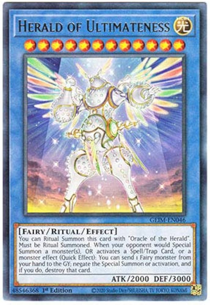 遊戯王 神光の宣告者 英語 レリーフ 1st 遊戯王 神光の宣告者 英語