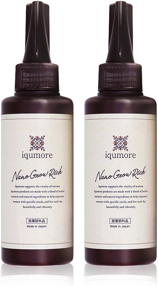 Amazon | イクモア ナノグロウリッチ 130ml 2本 育毛剤 医薬部外品