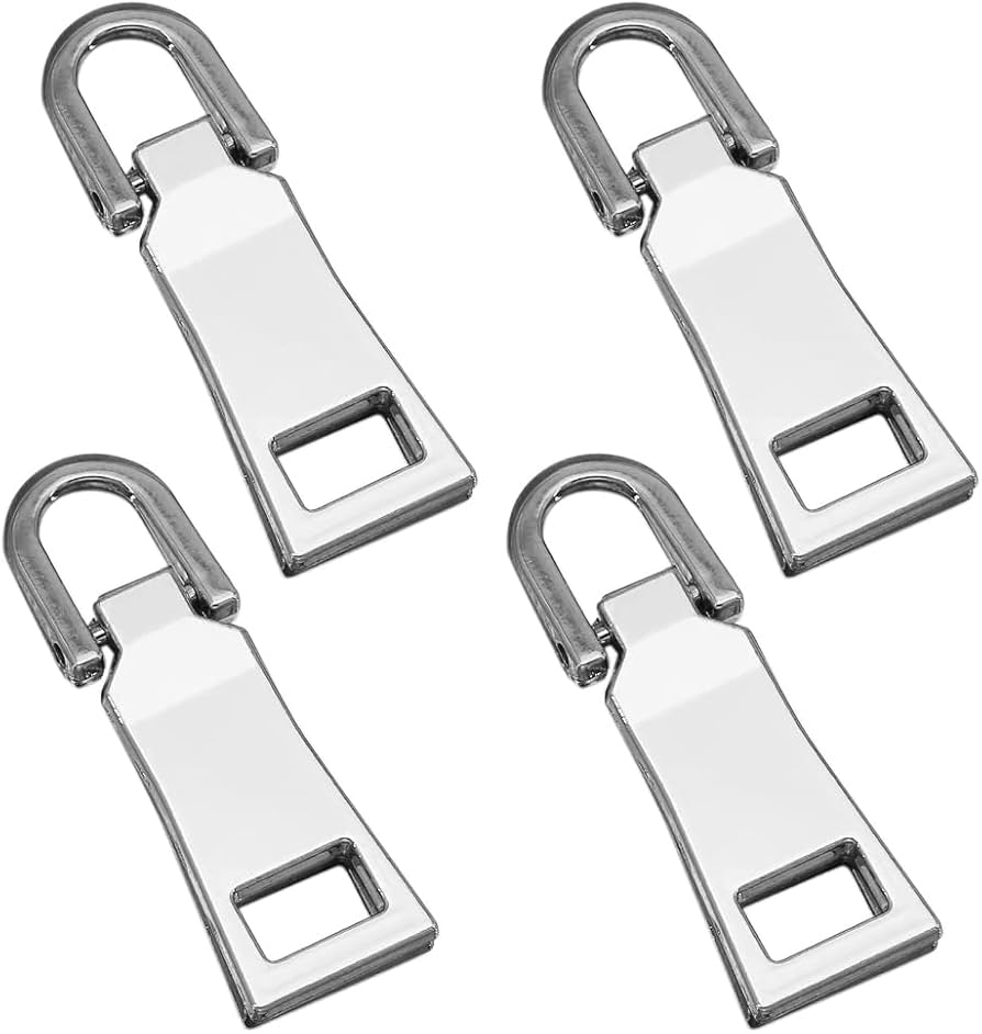 Amazon.co.jp: ファスナー 交換用 引き手 4個セット 金属製 チャック