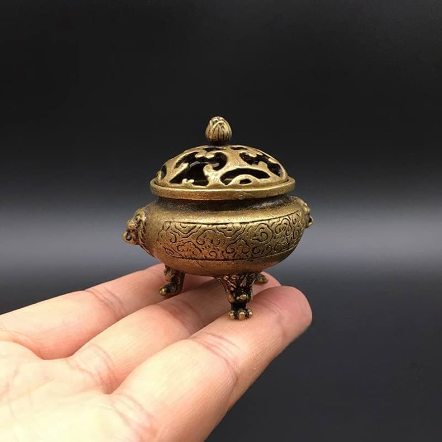 Amazon｜ミニ香炉 ライオン 様 線香立て ミニ線香 お香立て 禅 仏壇