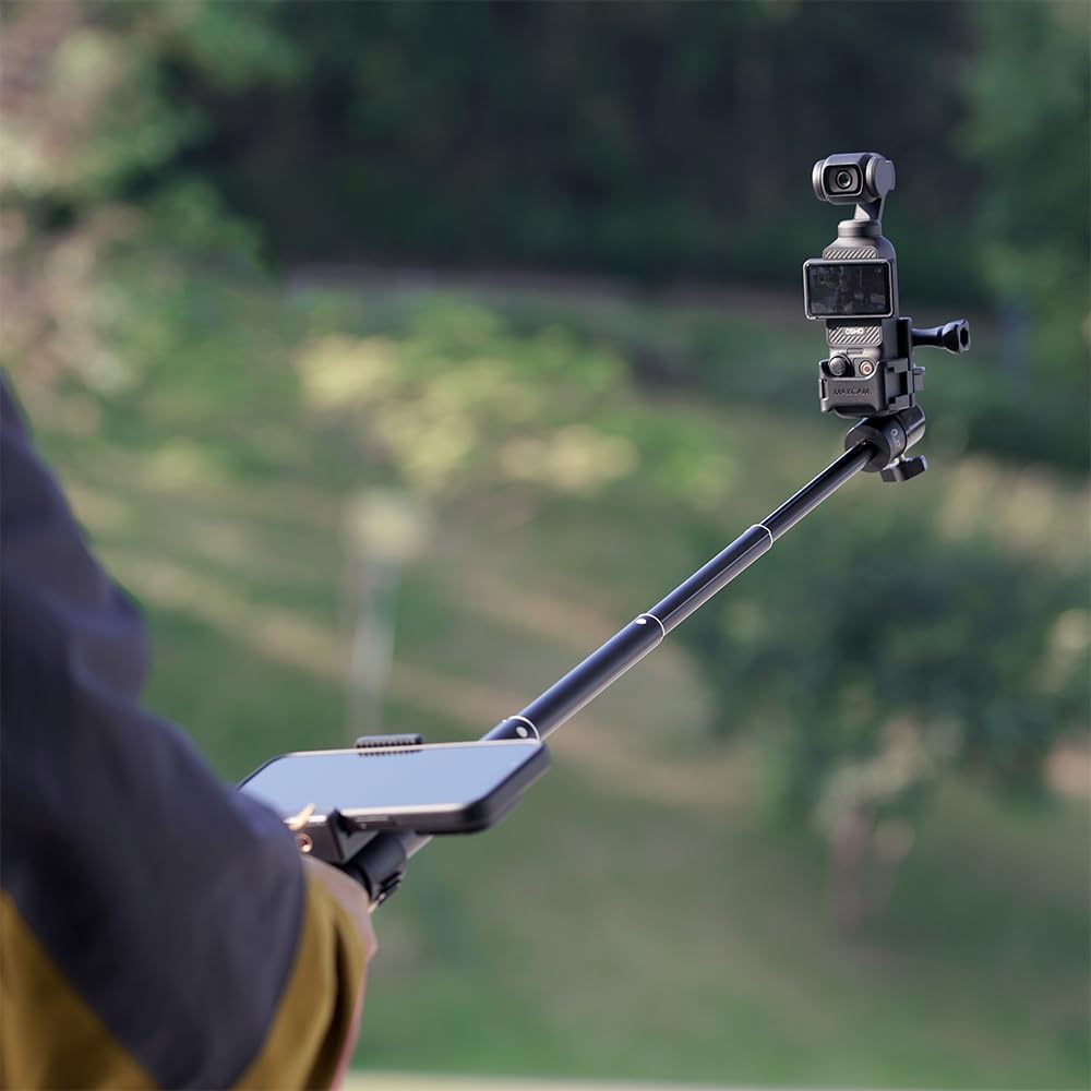 Amazon | DJI Osmo Pocket 3 用 MAXCAM自撮り棒三脚延長棒は90 CM