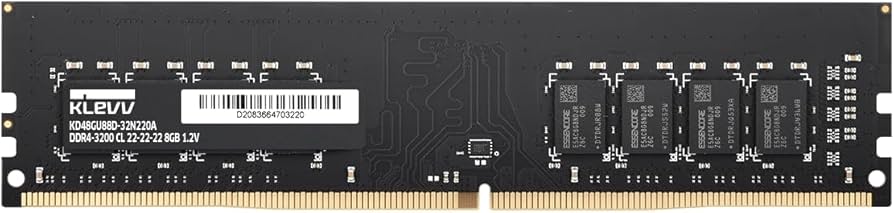 KLEVV DDR4 8GB (1x8GB) 3200MHz CL22 1.2V UDIMM Desktop Ram Memory