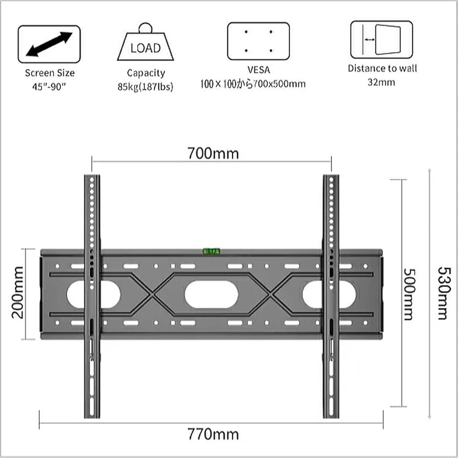 Amazon | An Style Hisense ハイセンス対応 テレビ TV 壁掛け 金具 50