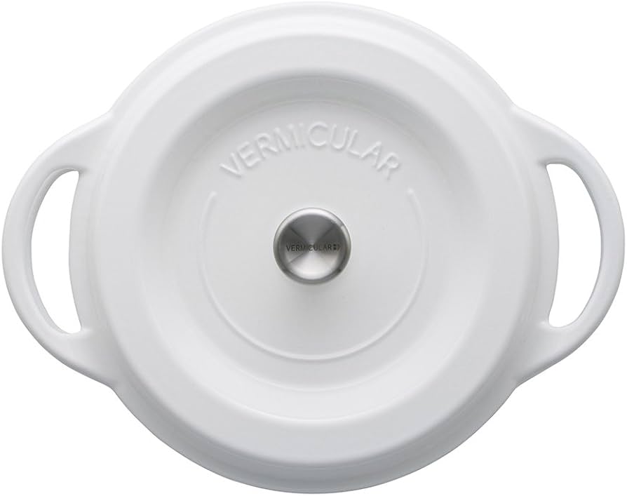 Amazon｜バーミキュラ 鋳物ホーロー鍋 22cm パールホワイト 無水調理