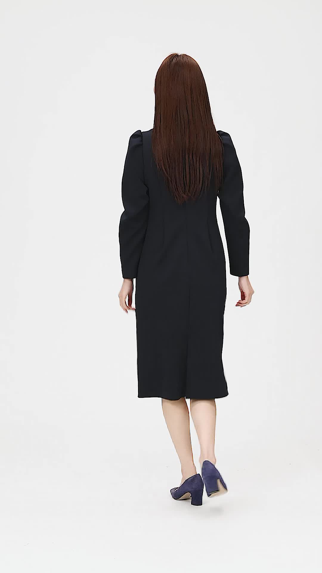 Amazon.co.jp: [セルフォード] 襟付きコクーンポンチワンピ CWCO221042