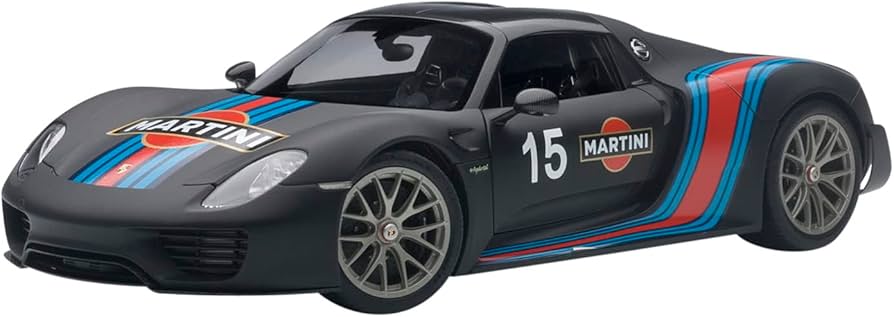 Amazon.com: AUTOart Porsche 918 Spyder Martini – Echelle 1: 18