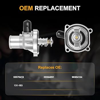 ROADFAR Engine Coolant Thermostat 55578419 55564891 131-183 Fit