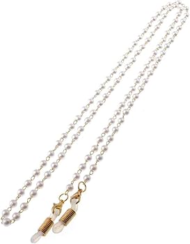 Guqqeuc Pearl Glasses Eyeglasses Chain for Women Beaded Sunglasses