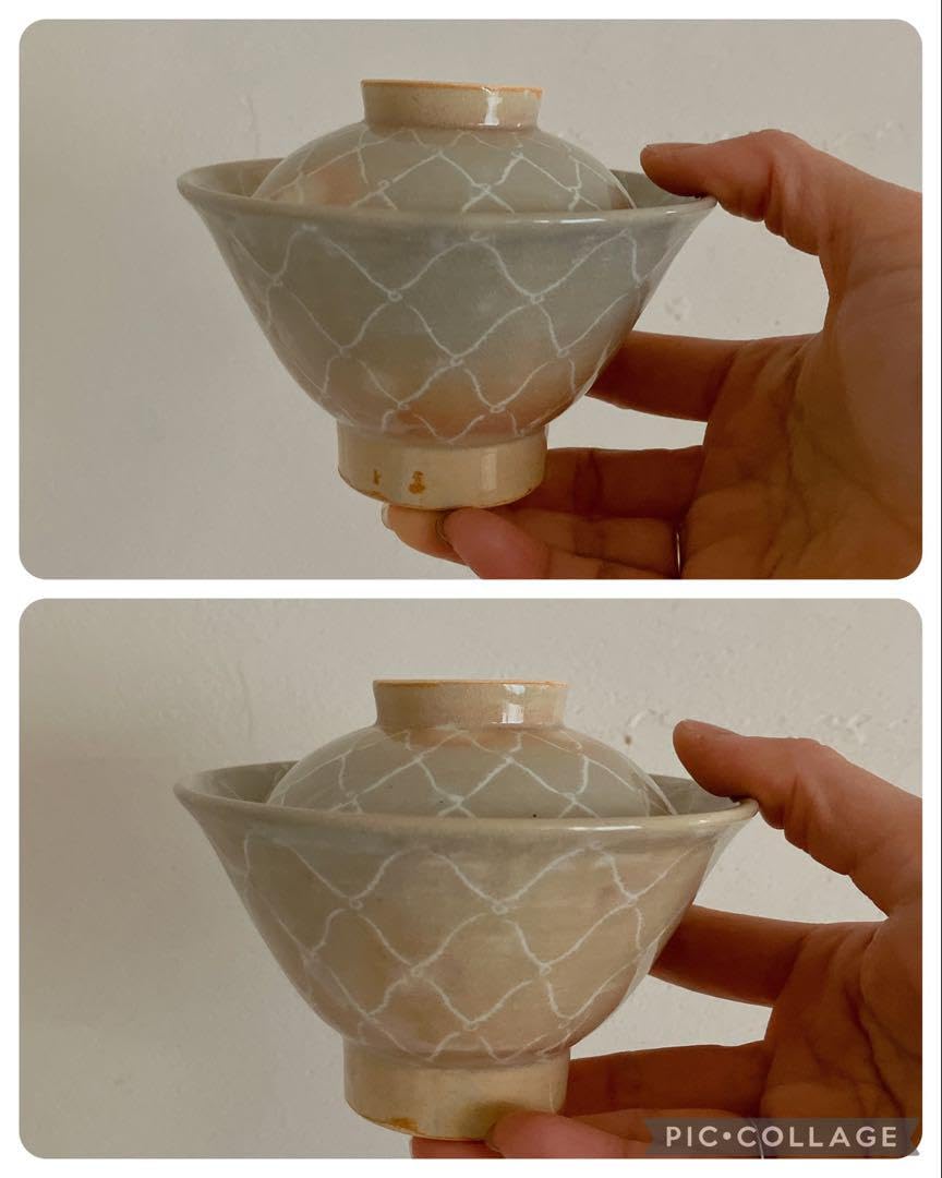 Amazon.co.jp: 十四代 坂倉新兵衛 萩焼 聴泉庵 茶碗 蓋付き 湯呑み