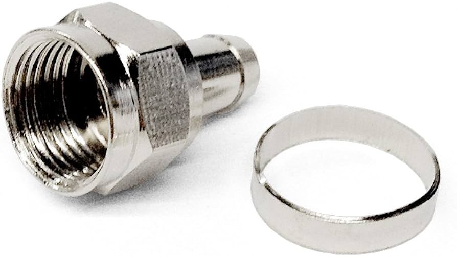 Amazon | F型接栓5C用カシメ付き 衛星放送・地デジ対応（5C接栓・同軸