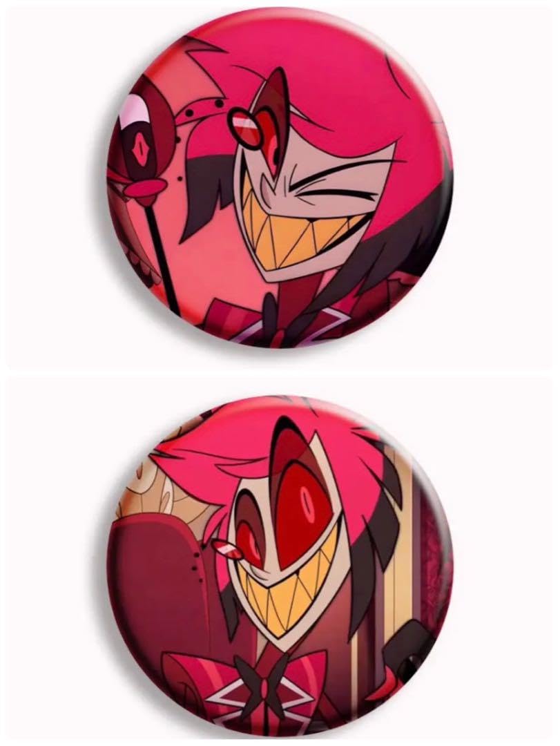 アラスター グリッター缶バッジ ハズビンホテル ハズビンホテル