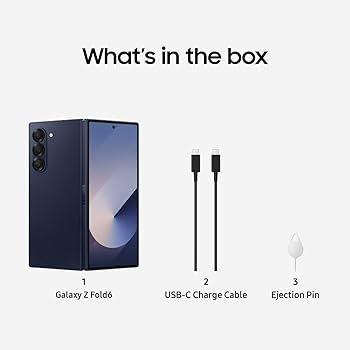 Amazon.com: Samsung Galaxy Z Fold 6, 256GB Unlocked Android