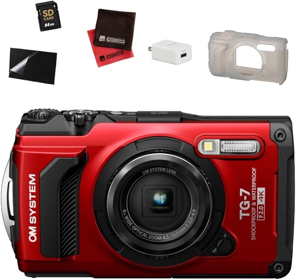 Amazon | オーエムシステム タフ TG-7 デジタルカメラ レッド