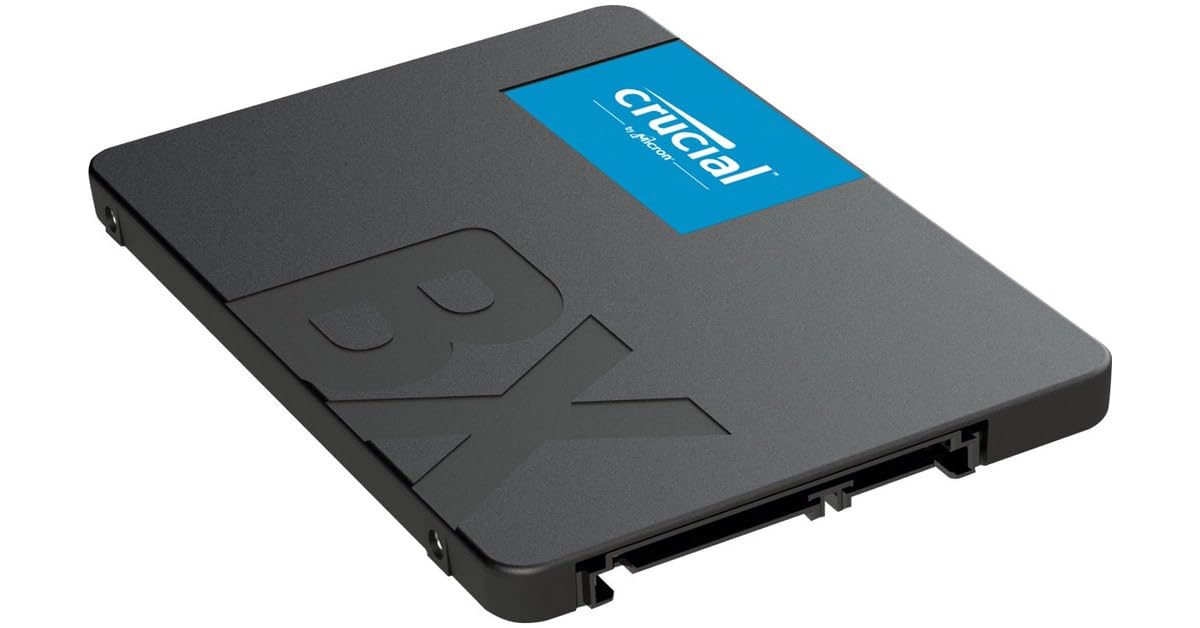 Crucial BX500 3D NAND SATA 2.5-inch SSD Drive, 500 GB Black