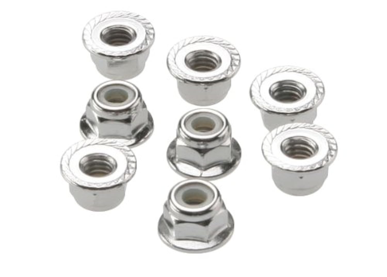 Amazon.com: Traxxas 3647 Flanged NY Lock Nuts, 4mm, Set of 8