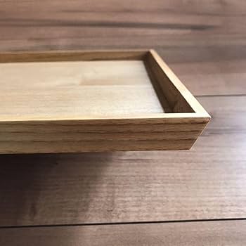 Amazon.co.jp: 木製トレー 4枚セット 木 トレイ お盆 お食事トレイ