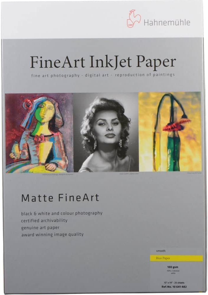 Amazon | Hahnemuhle ファインアートマットインクジェットライス