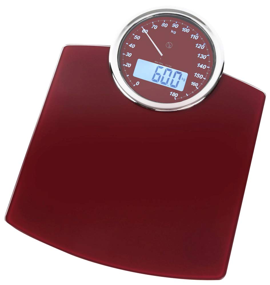 Amazon | HAKARU 体重計 En(エン) ワインレッド YS-8258-RD | エム