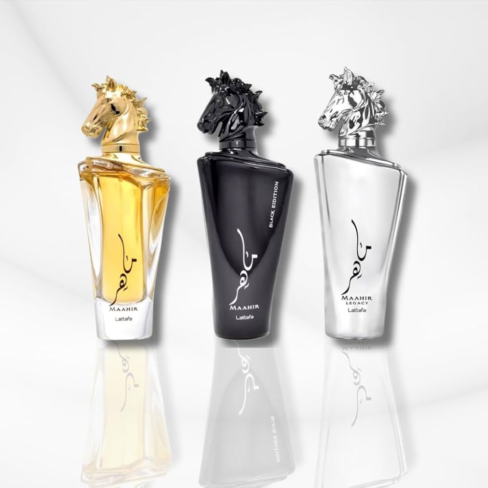 Amazon.com : Lattafa Maahir Trio – Premium Eau de Parfum Set