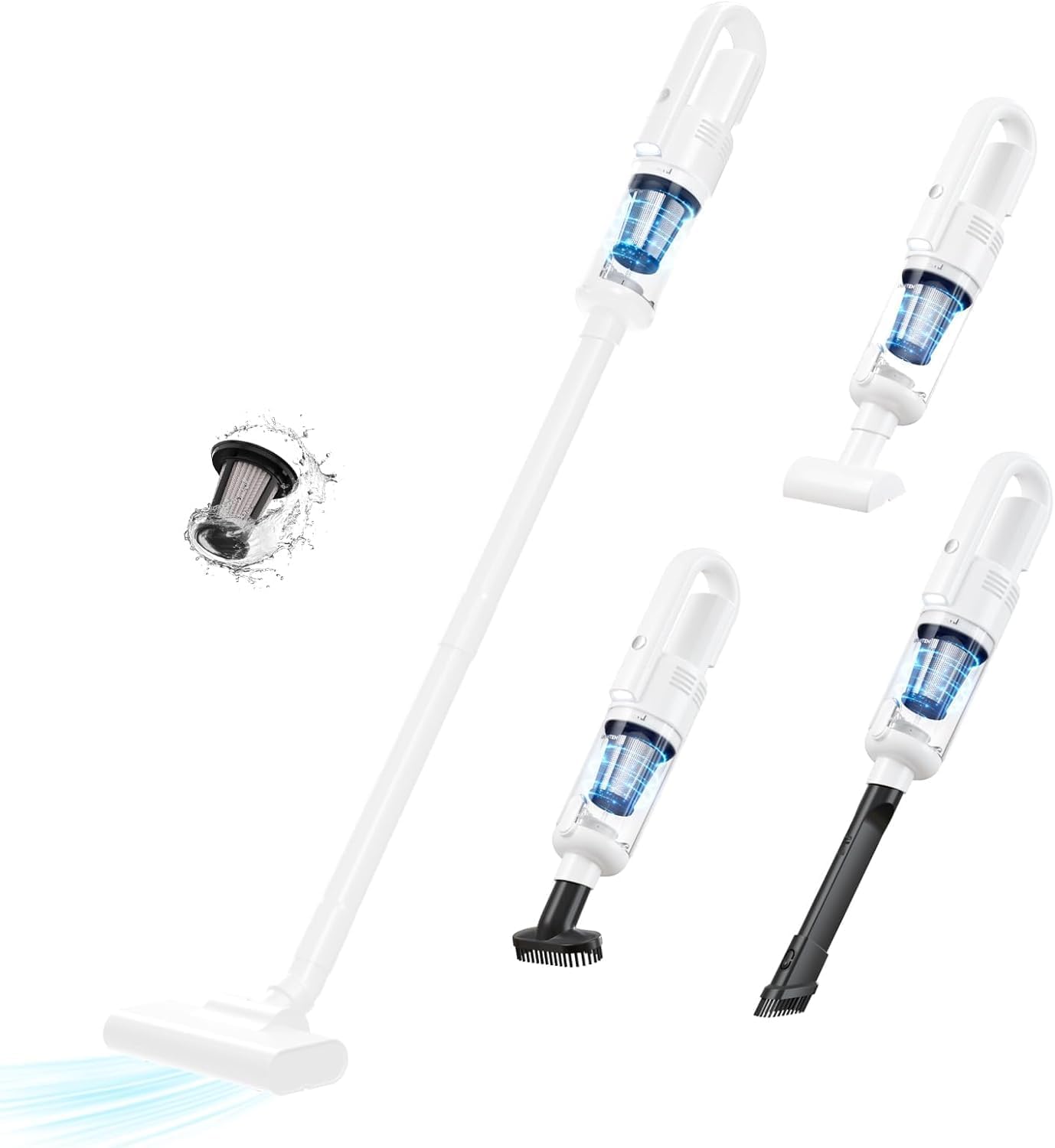 Amazon | 掃除機 サイクロン コードレス サーチライト付き 12000pa