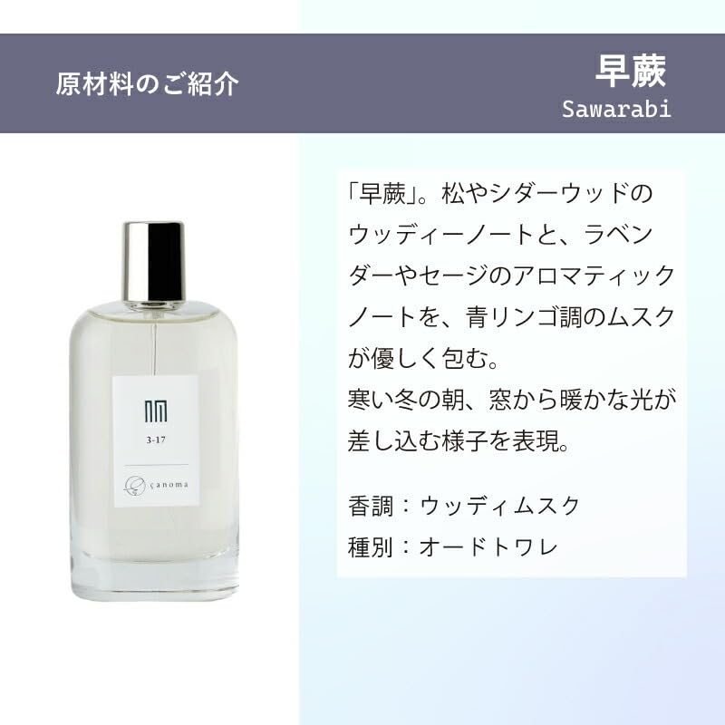 Amazon | [MELL fragrance] お試し 香水 （ 原材料 サノマ 3-17 早蕨