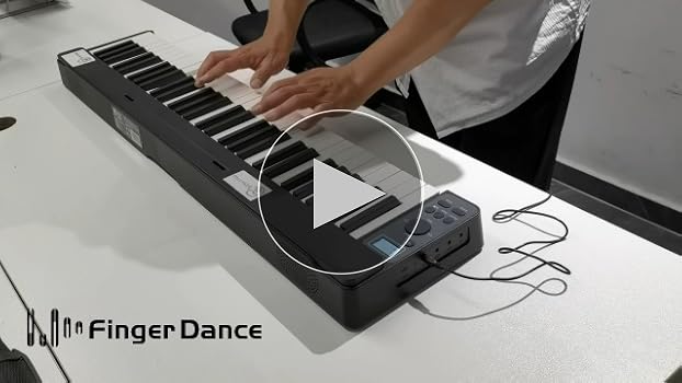 Amazon | 電子ピアノ 61鍵盤 折りたたみ 32複音数 セミウェイトキー