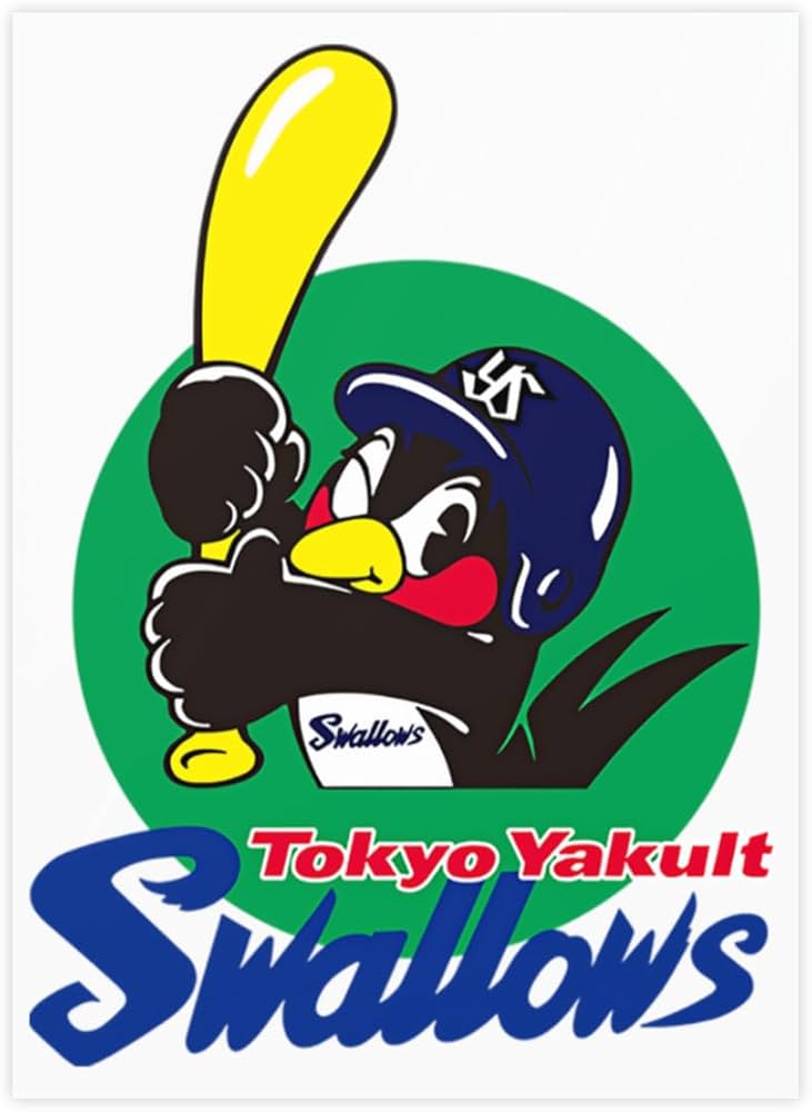 Amazon.co.jp: ステッカー 東京ヤクルトスワローズ つば九郎 人気 Logo