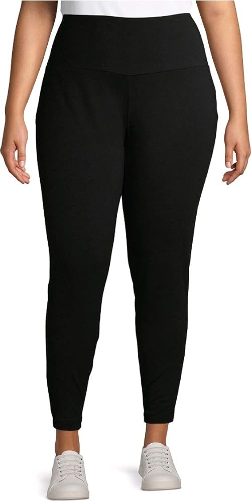 Black Soot Soft Ultimate Plus Size Full Length Legging - 3X at