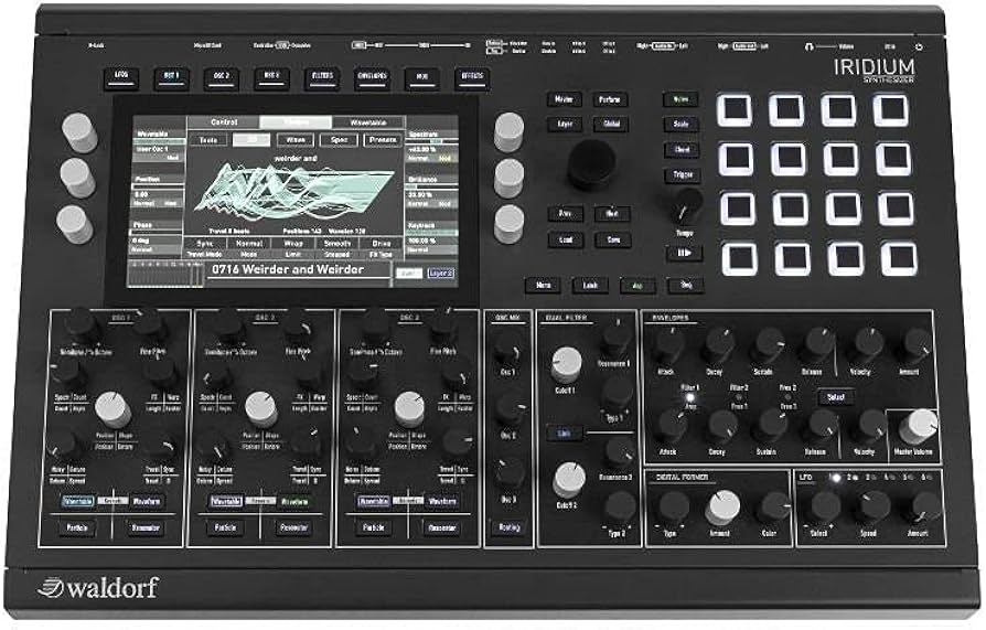 Amazon.com: Waldorf Iridium Digital Polyphonic Desktop Synthesizer